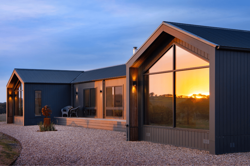 Tarrengower modern gable facade