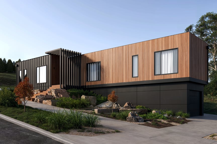 Alexandra Project Exterior Front - Anchor Homes Custom Modular Home