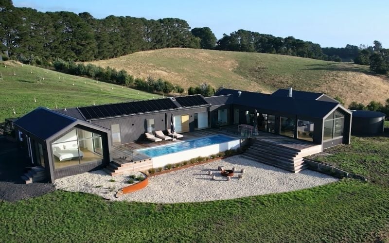 Anchor Homes - Prefab Modular Home Builder - Off Grid Barn Style Home Design - Arawata Project in Gippsland_1