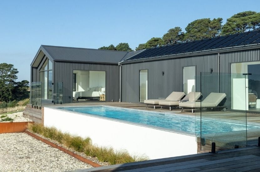 Arawata Project by Anchor Homes - Prefab Modular Home Builder - Barn Style Off Grid Home_Exterior Master Bedroom