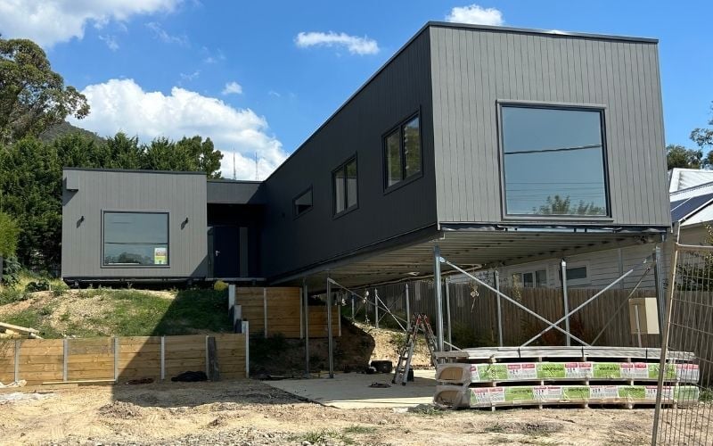 Custom Prefab Modular Home Design - The Montrose Project - Anchor Homes_Installation
