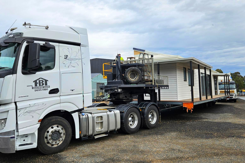 Homestead 2 Design - Transport From Modular Home Manufacturing Facility