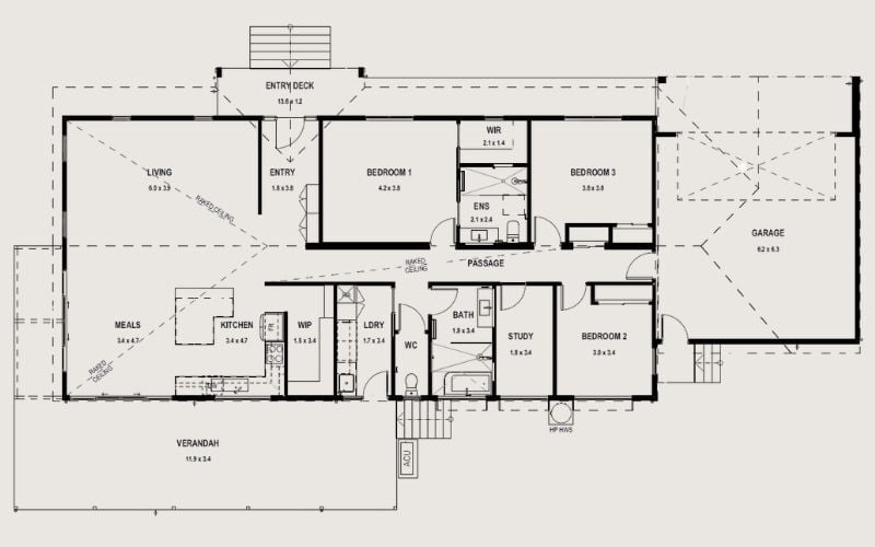 Lower Plenty - Prefab Modular Home Delivery - Anchor Homes_Floorplan