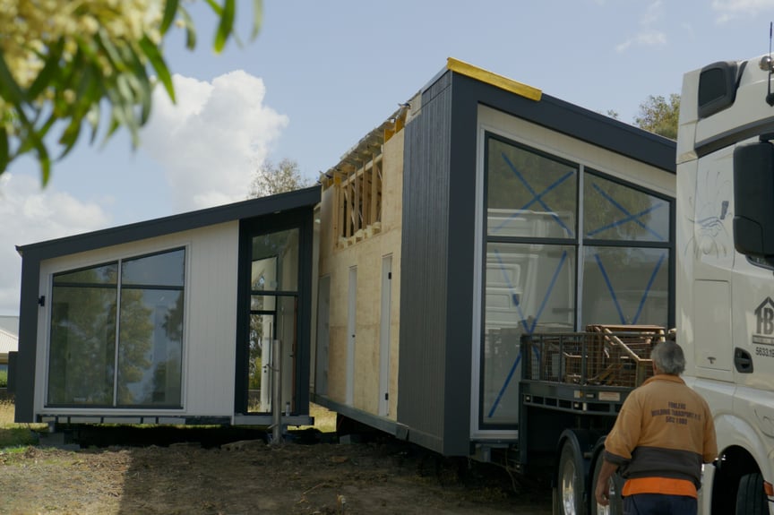 Modular Home Truck Delivery - Anchor Homes Prefab Modular Homes