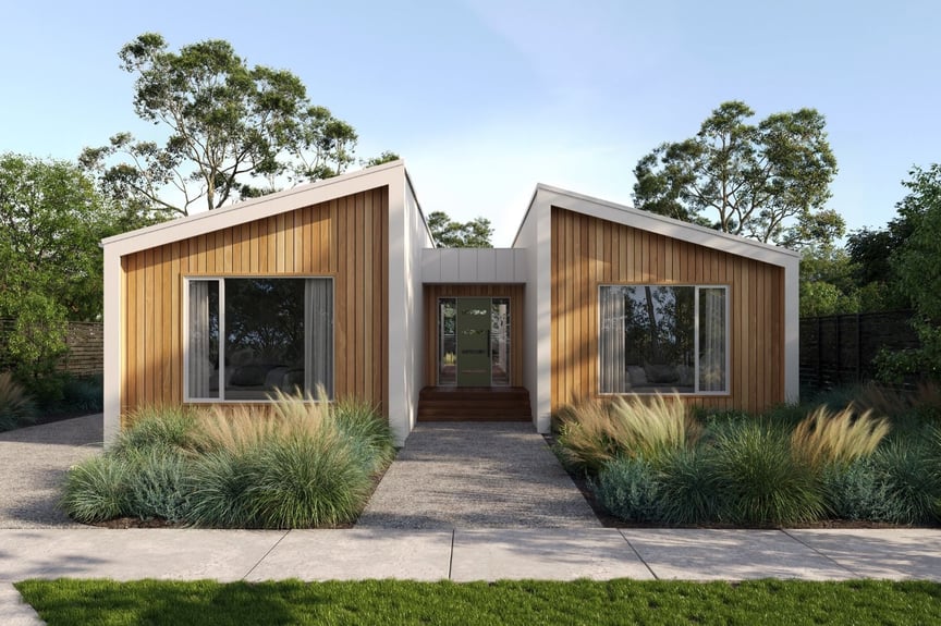 Portsea 16 Home Design - Anchor Homes - Prefab Modular Home Builder - Skillion front