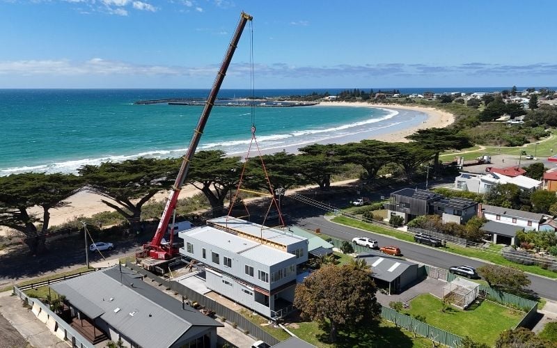 Prefab Modular Home 2026 - Anchor Homes - Delivery Installation with Crane