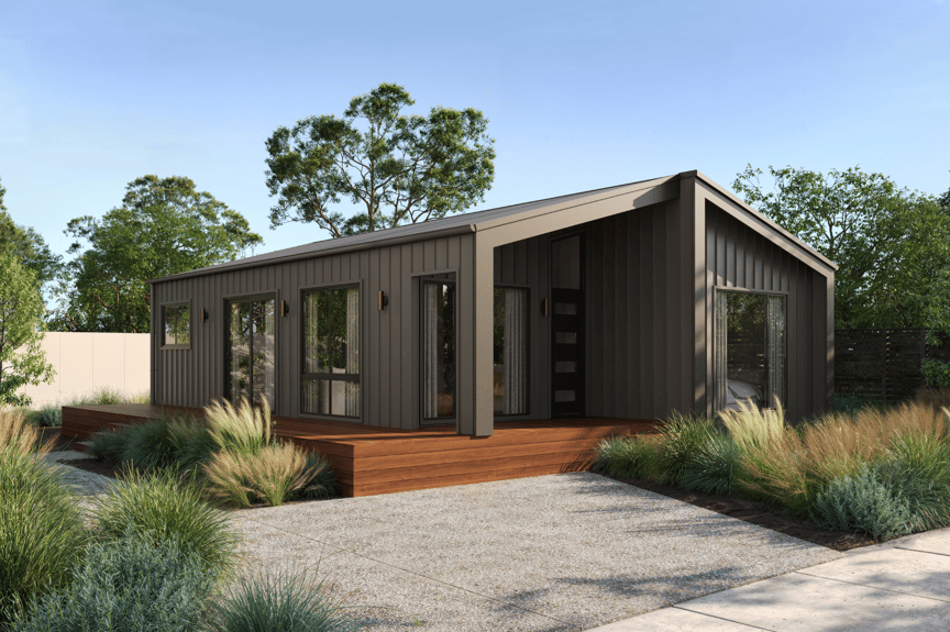 Shoreham 9 - 2 Bedroom Design - Modern Gable Facade - Side