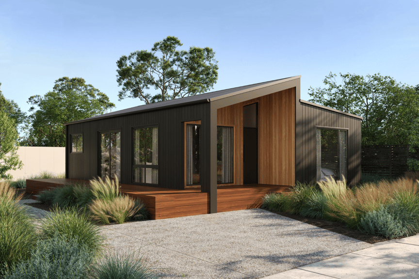 Shoreham 9 - 2 Bedroom Design - Split Skillion Facade - Side