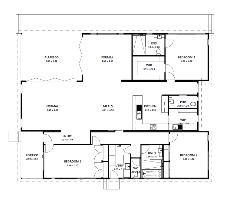 Sorrento Custom Floorplan