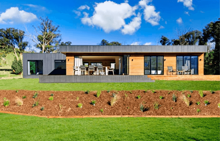 Another adapted design modular home view the Buxton project.